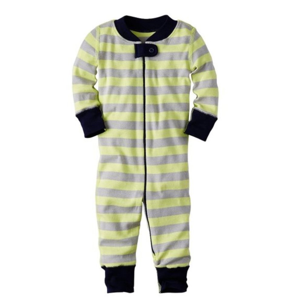HANNA ANDERSSON Sleeper Grey Green Stripe 60